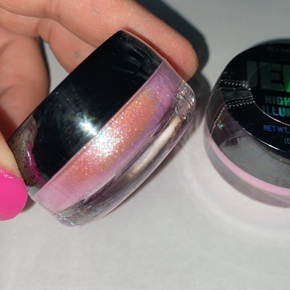 Rimmel jelly highlighter NEW lot of 2 full size pink shifty shimmer illuminator - Picture 2 of 9